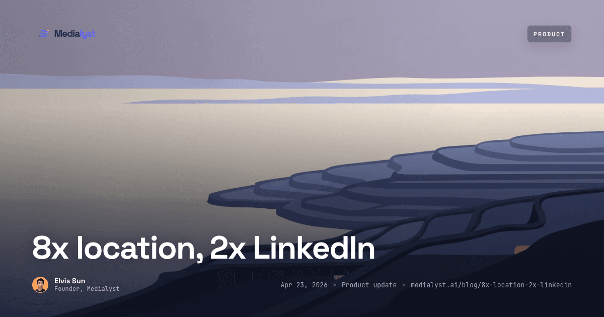 8x location, 2x LinkedIn