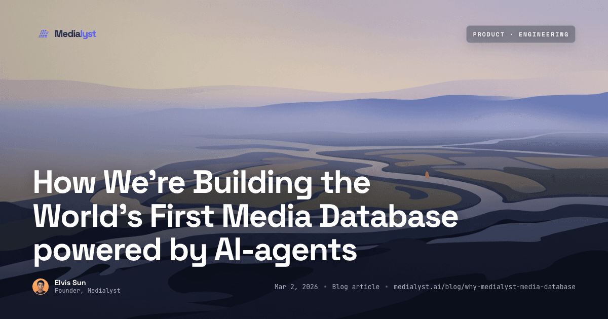 How We're Building the World's First Media Database powered by AI-agents