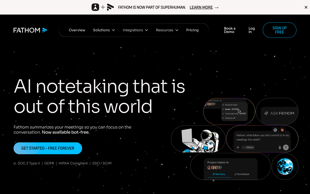 Fathom interface