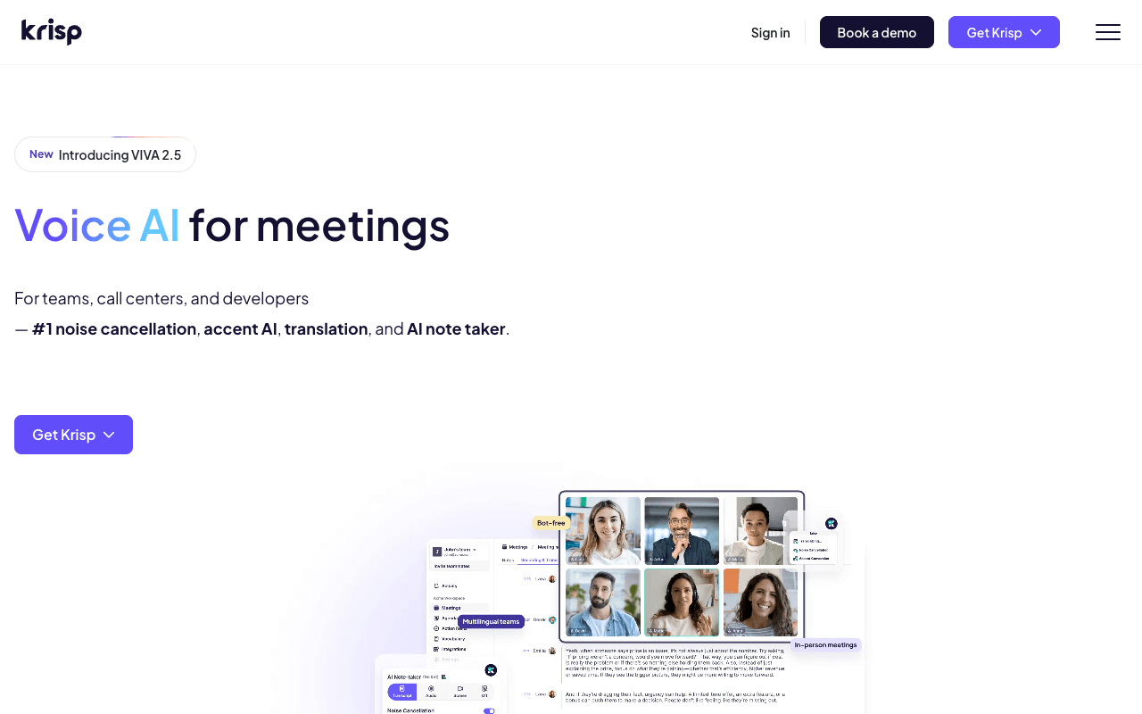Krisp interface