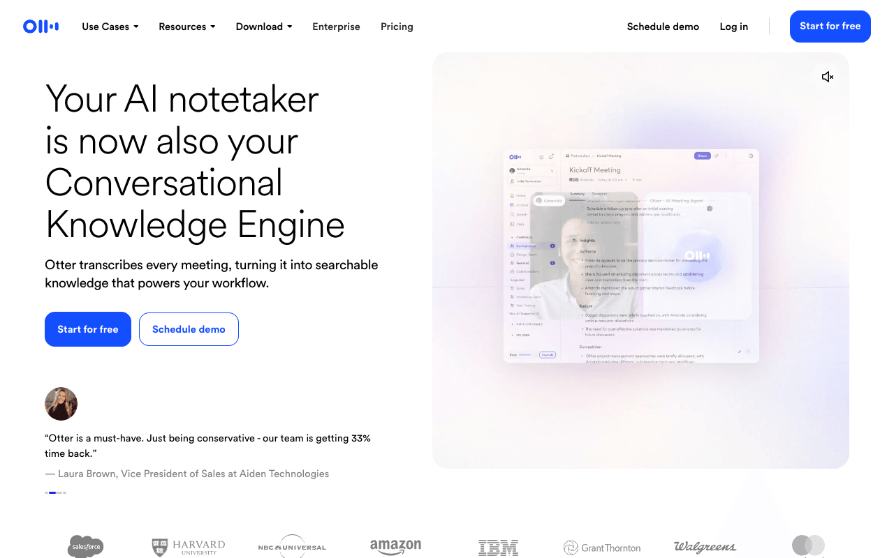 Otter.ai interface