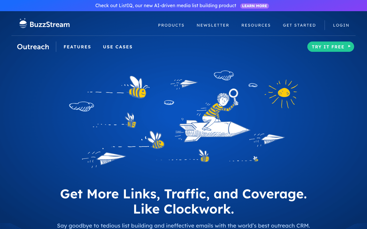 BuzzStream interface