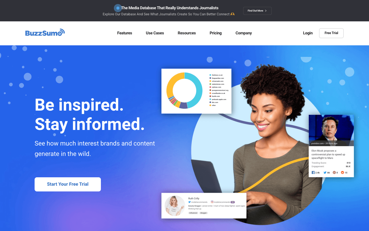 BuzzSumo interface