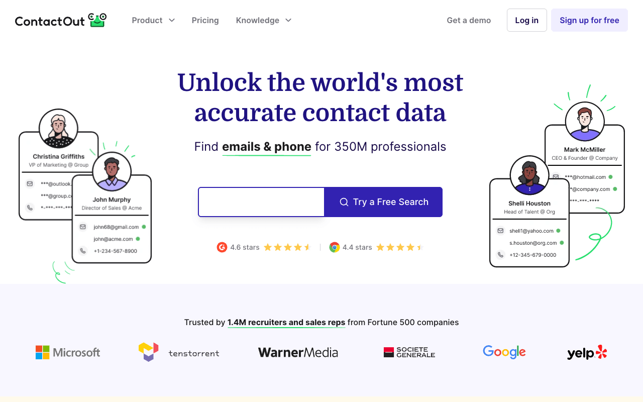 ContactOut interface