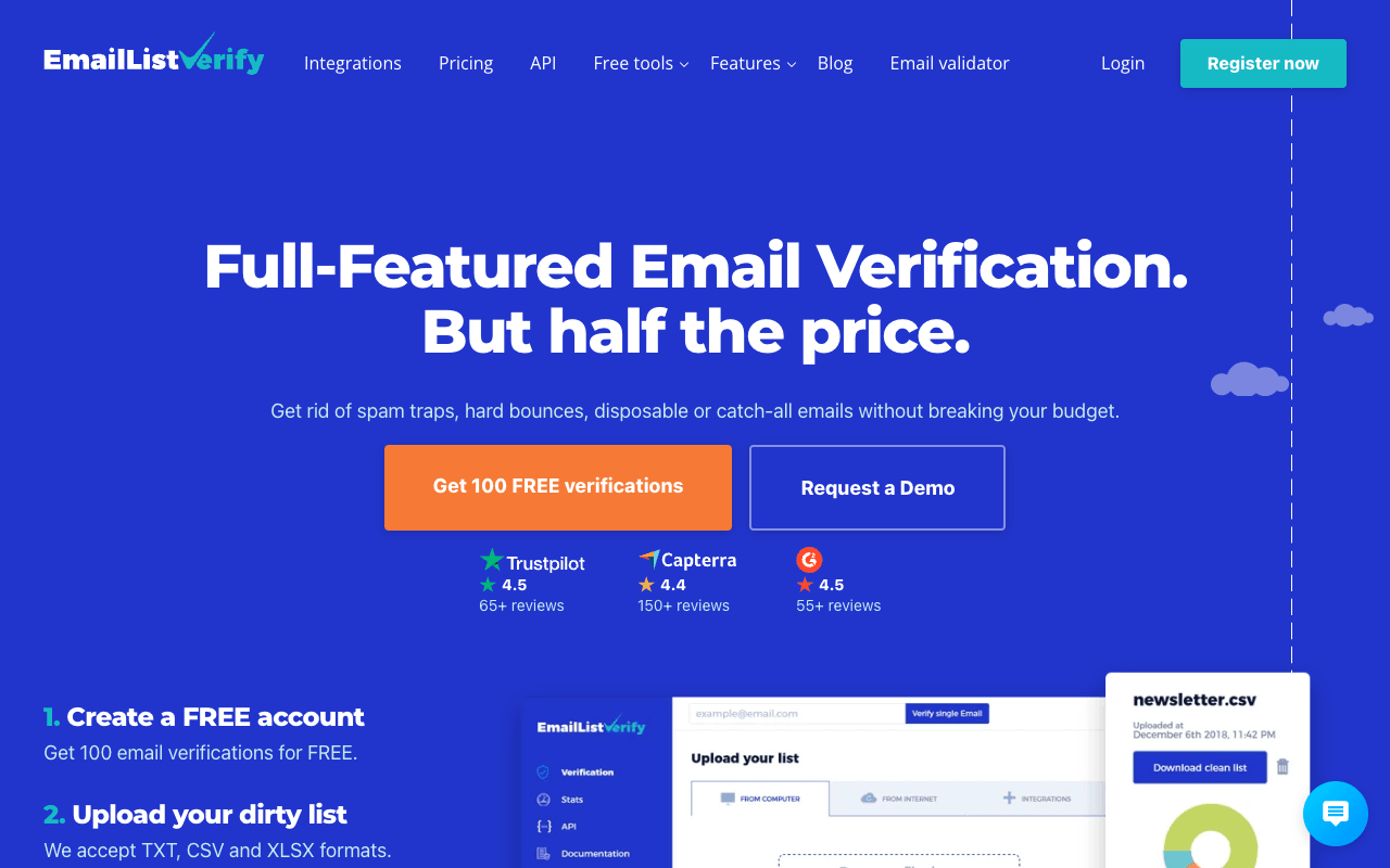 EmailListVerify interface