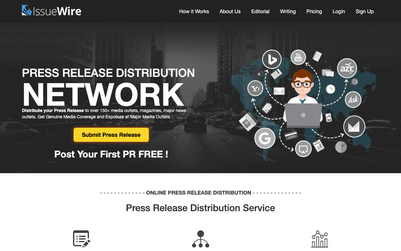 IssueWire interface
