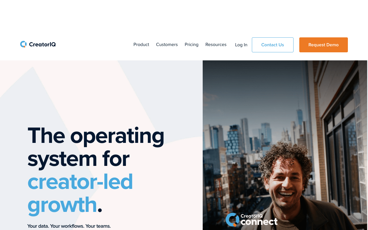 CreatorIQ interface