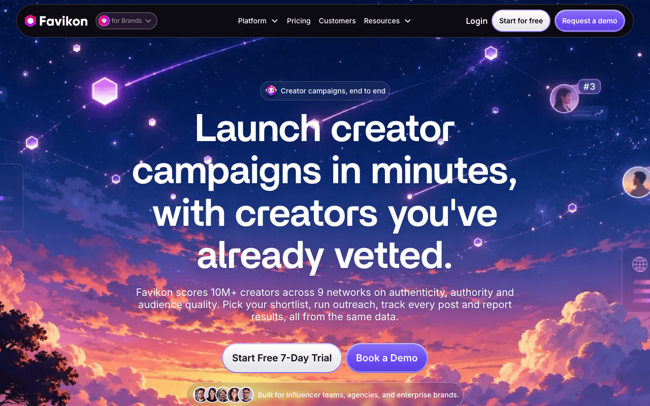 Favikon interface