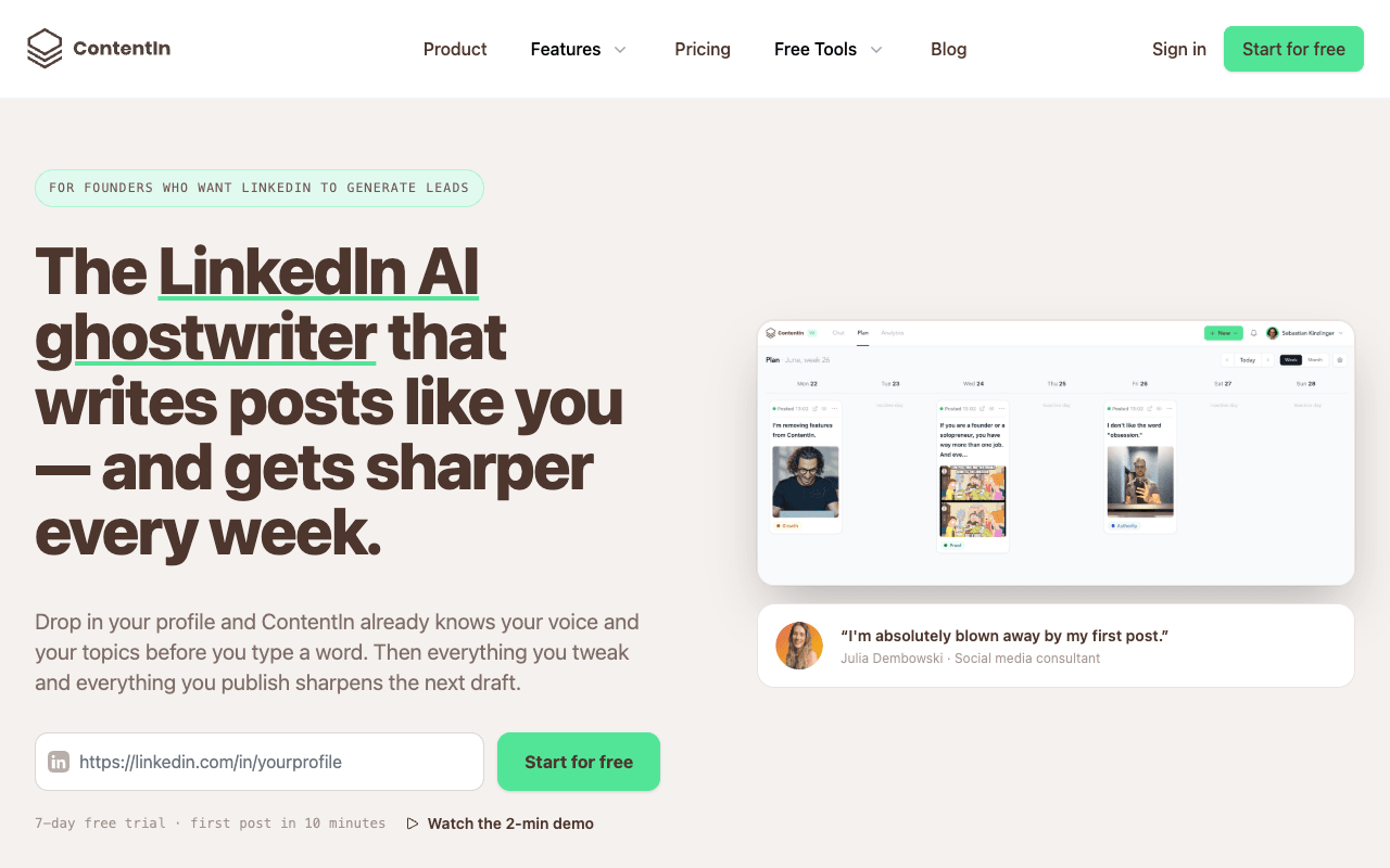 ContentIn interface