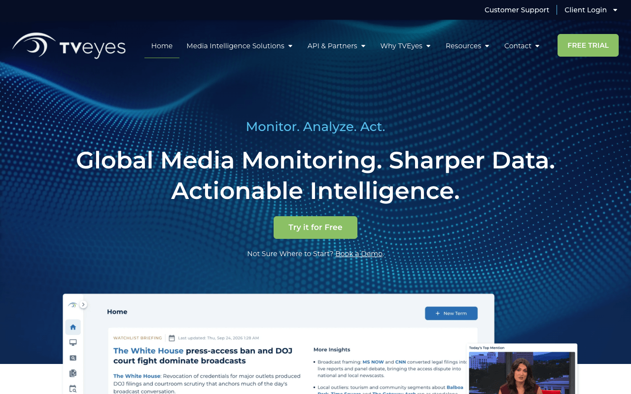TVEyes interface