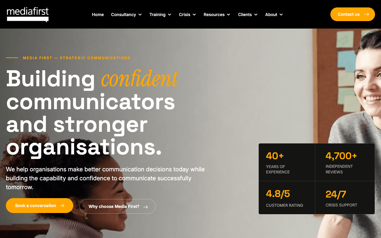 Media First interface