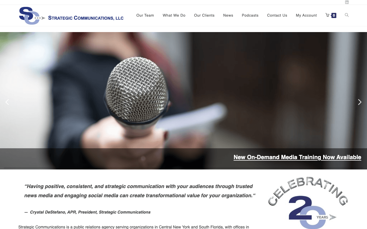 Strategic Communications interface