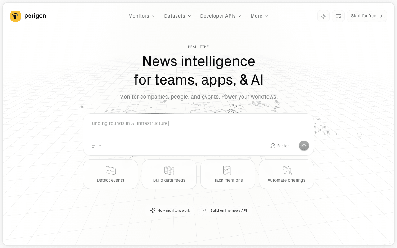 Perigon interface