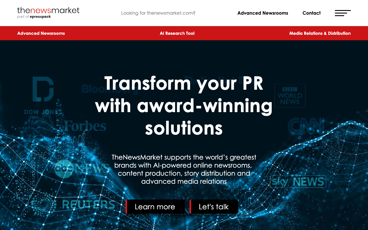 TheNewsMarket interface