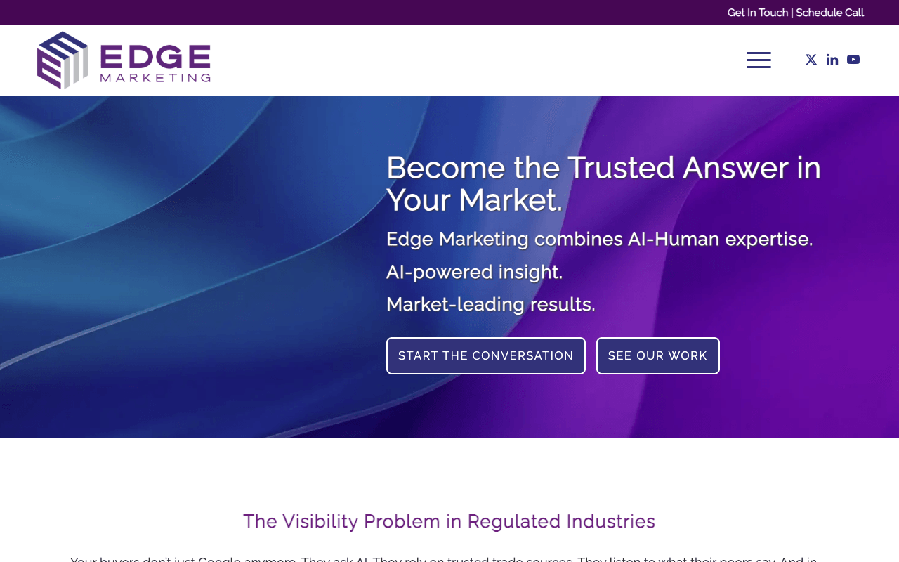 Edge Marketing interface
