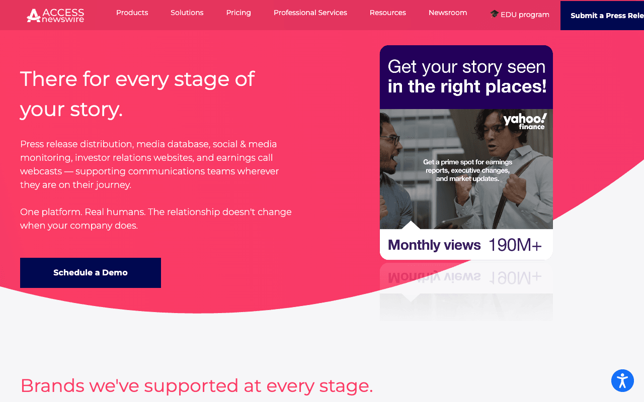 ACCESS Newswire interface