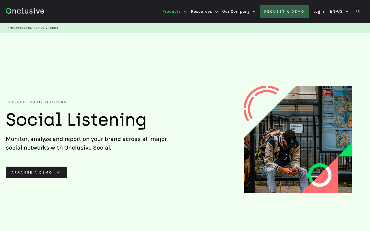 Onclusive Social (formerly Digimind) interface
