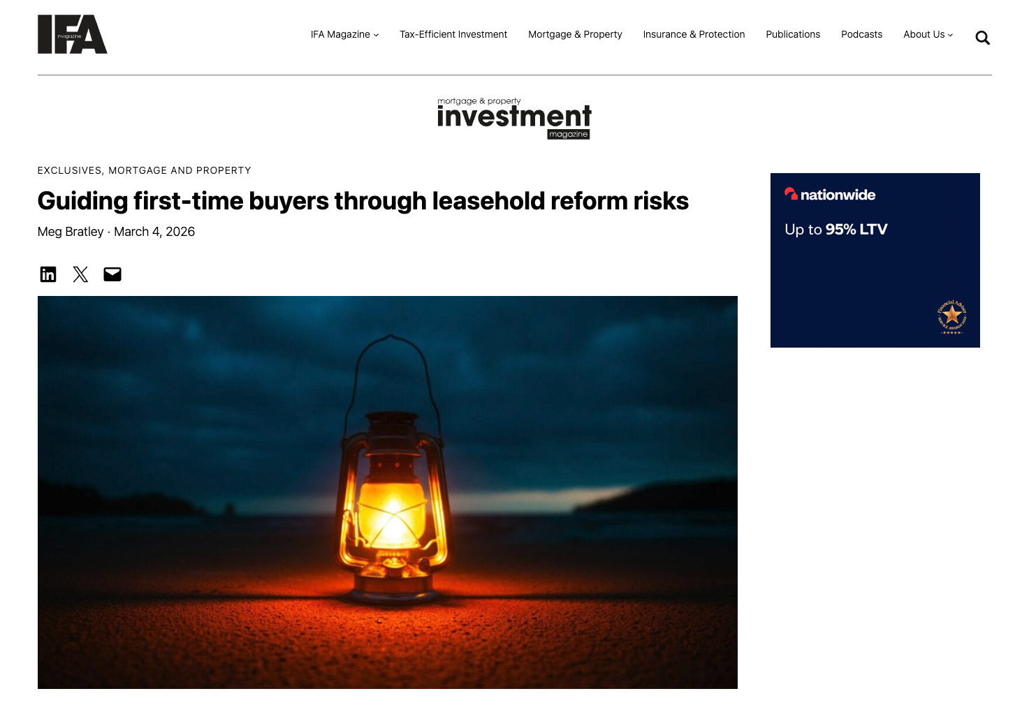 Property Saviour featured in IFA Magazine